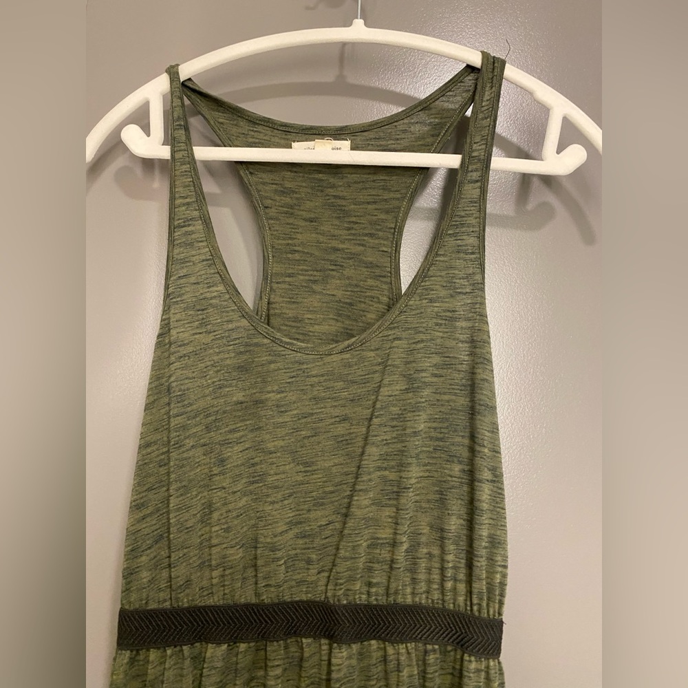 Silence + Noise Double-Slit Maxi Dress green size small - Picture 9 of 10